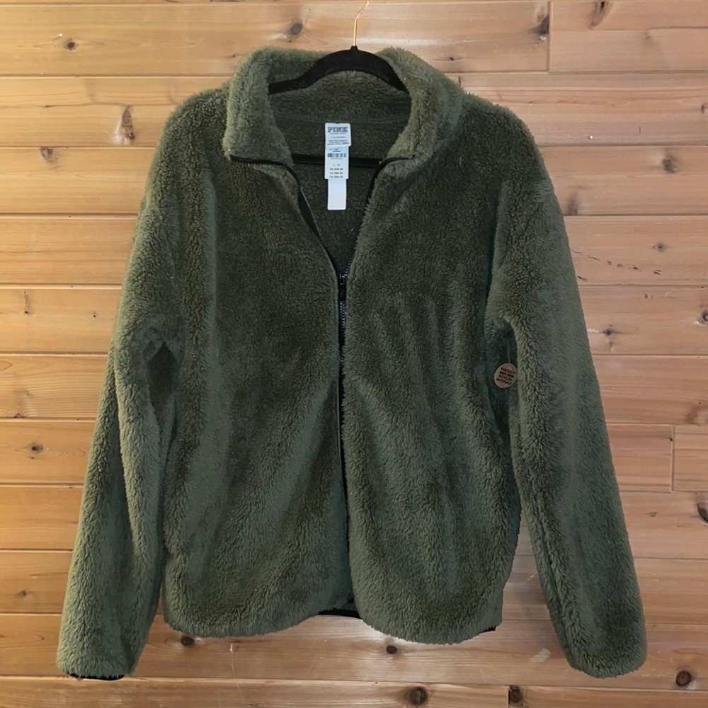 BNWT PINK sherpa sweater